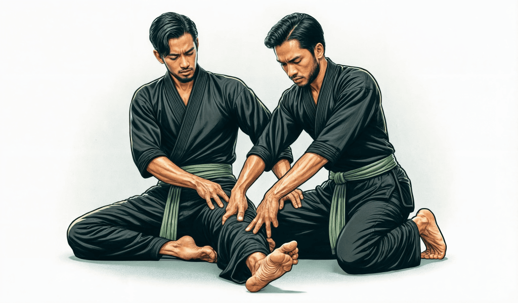 Ilustrasi praktek pijat refleksi. Doc. Kominfo.